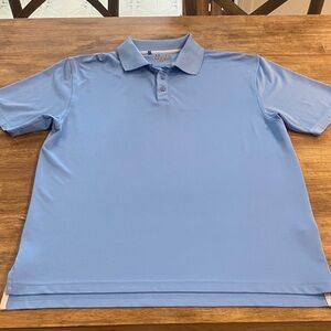 Under Armour heat gear Light Blue Men's loose Polo size large